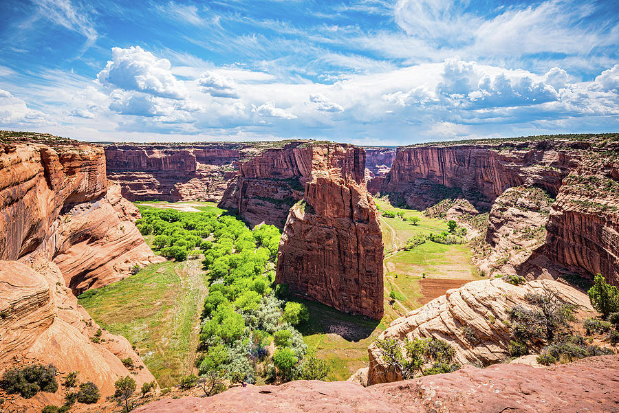 Southwest Landscape Photograph - View of Canyon de Chelly by Marla Brown