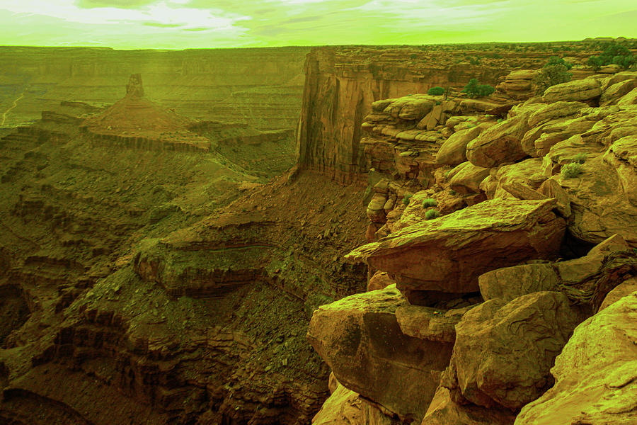 View of Canyonlands landscape Photograph by Jeff Swan
