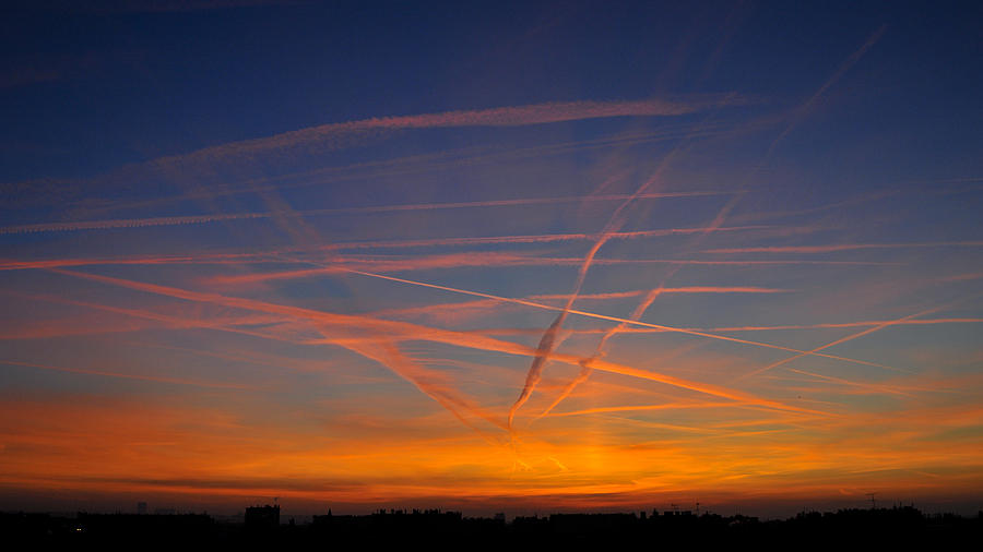 View of Chemtrails compagny Photograph by Pnj