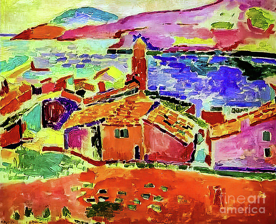 View of Collioure by Henri Matisse 1905 Painting by Henri Matisse