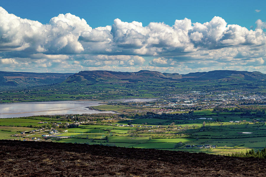 View of Dartry Mountains from Knocknarea Ireland Photograph by Lisa Blake