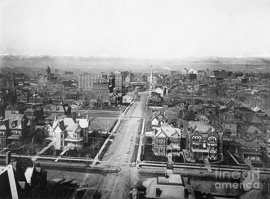 View of Denver, Colorado, c1883 Photograph by Granger