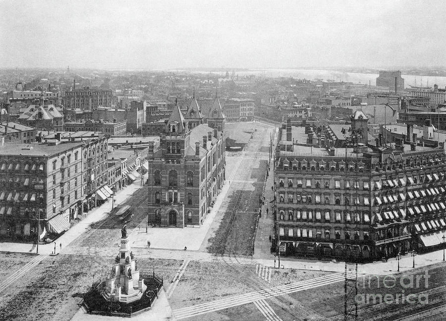 View of Detroit, Michigan, c1883 Photograph by Granger