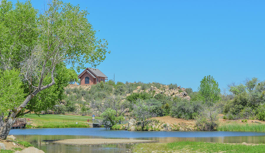 View of Fain Lake in Prescott Valley, Photograph by Norm Lane - Fine ...