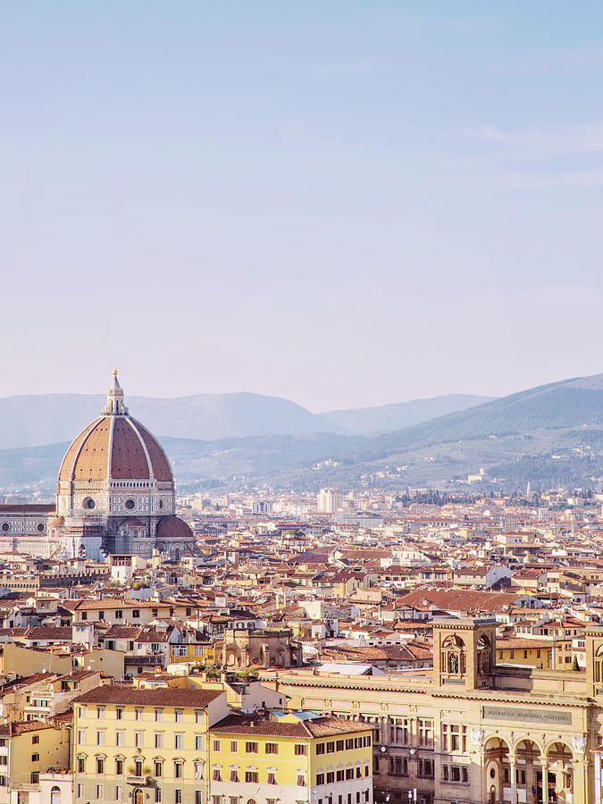 View of Florence from Piazzale Michelangelo Photograph by Irene Suchocki