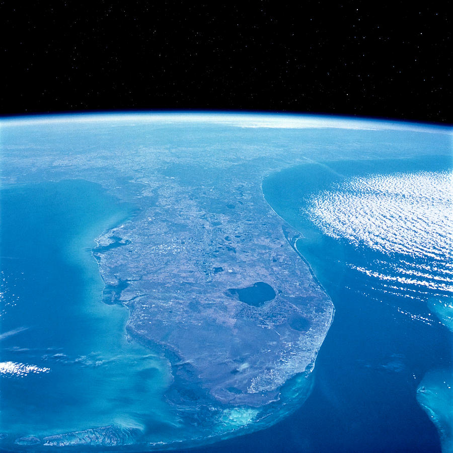 View of Florida from Space Photograph by Mark Andrew Thomas