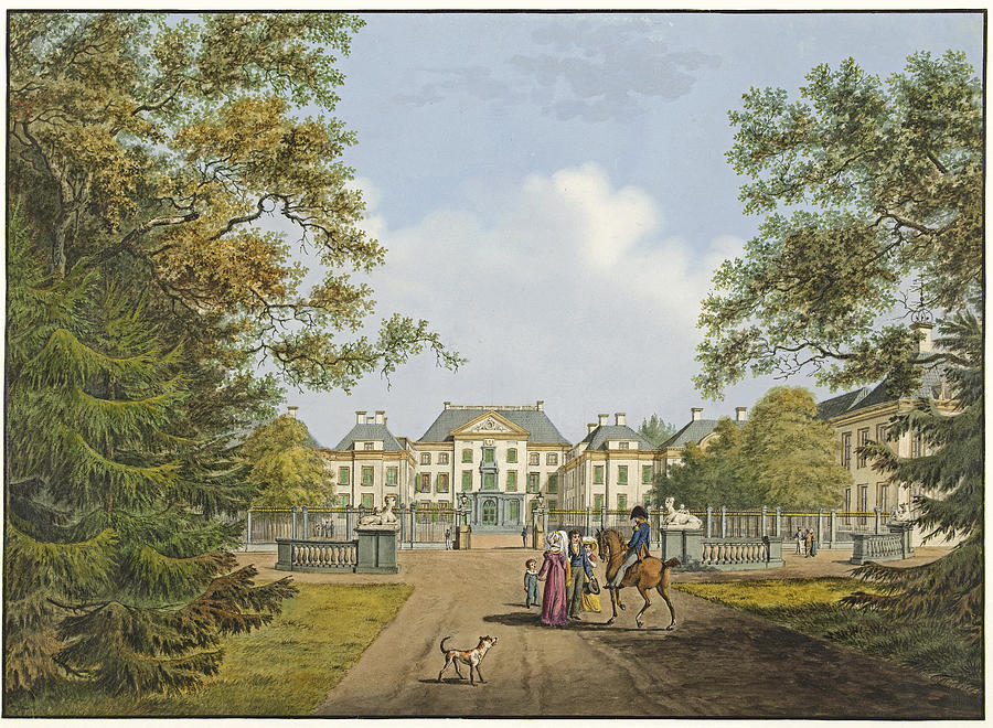 View of Het Loo Palace, Cornelis de Kruyff, 1 Painting by MotionAge Designs