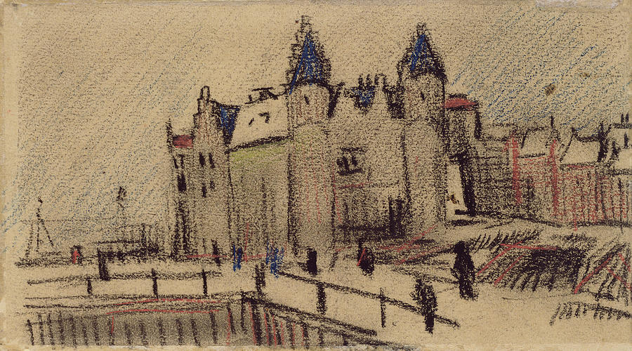 View of Het Steen Antwerp December 1885 Vincent van Gogh 1853 1890 ...