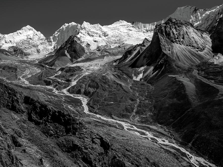 View of Himalayan Snow Peaks from Nagartsang Hill Photograph by Pak Hong