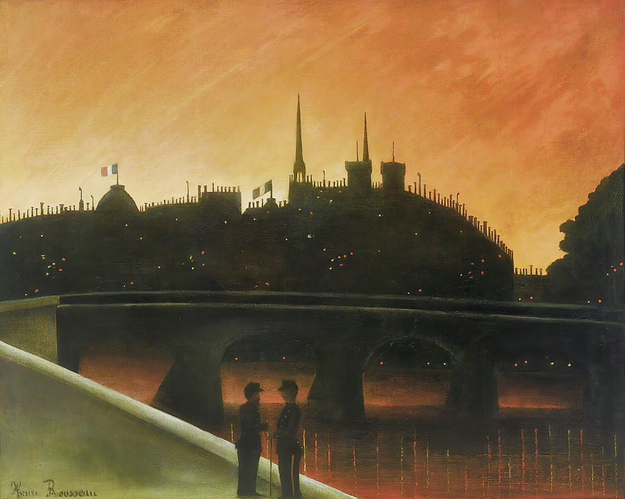 View Of Ile De Cite Paris Painting