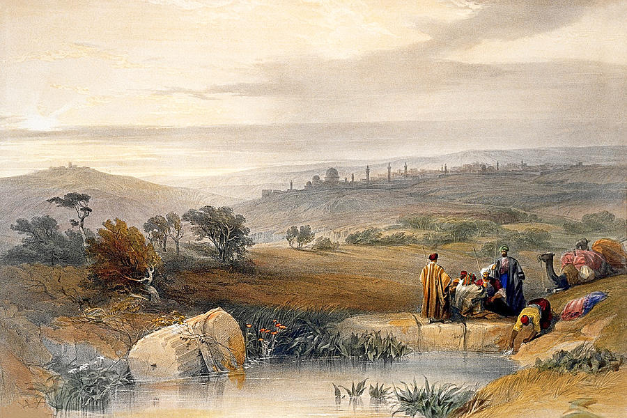 View of Jerusalem in 1839 Photograph by Munir Alawi