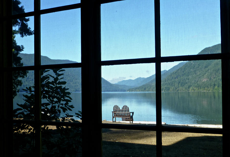View of Lake Crescent From Lodge Photograph by Amelia Racca