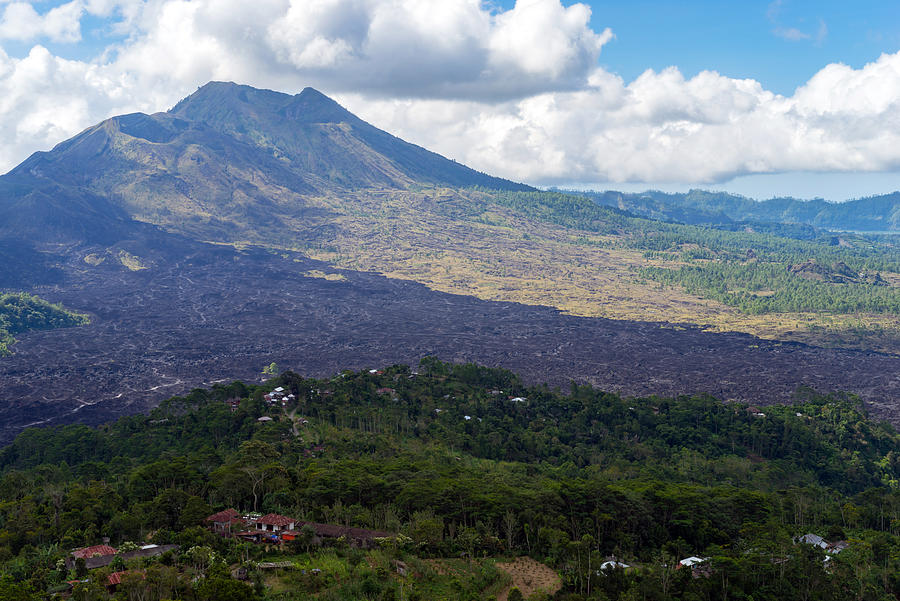 View of Mount Batur in Bali from province of Kintamani Photograph by Shaifulzamri