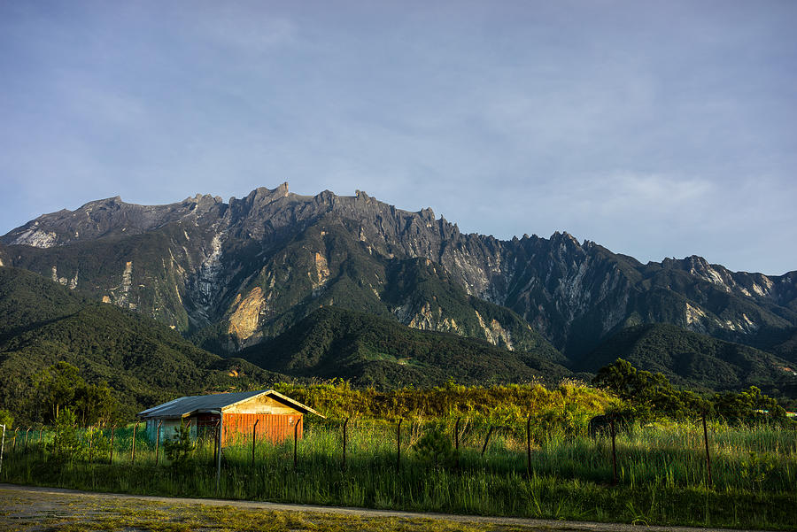View of Mount Kinabalu from Kundasang village Photograph by Shaifulzamri