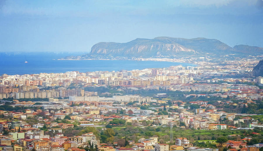 View Of Palermo Sicily Painterly Photograph