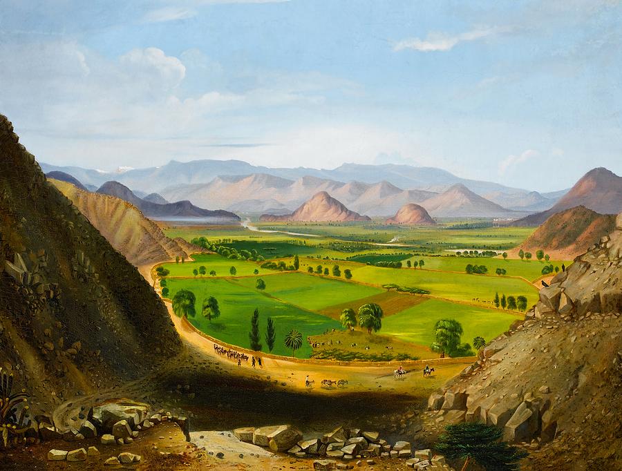 View Of Peru Painting By Mountain Dreams Pixels   View Of Peru Cyrenius Hall 