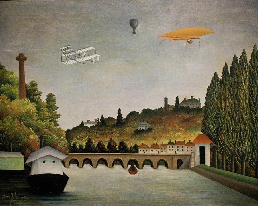 Henri Rousseau Painting - View of Pont de Sevres by Henri Rousseau