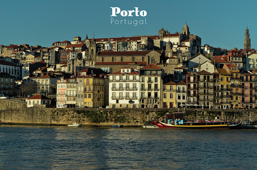 View of Porto and Douro River - Travel Art Photograph by Angelo DeVal