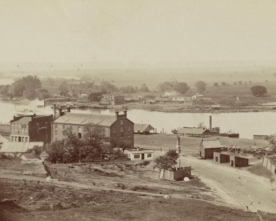 View of Richmond, Virginia, James River, 1880s, 1800's Photograph by ...