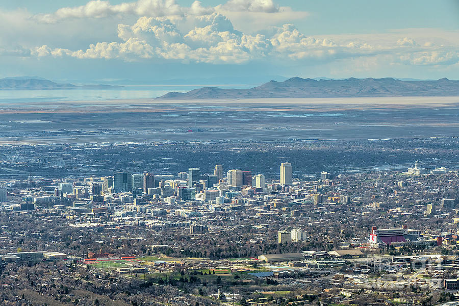 View of Salt Lake City Photograph by Spencer Baugh