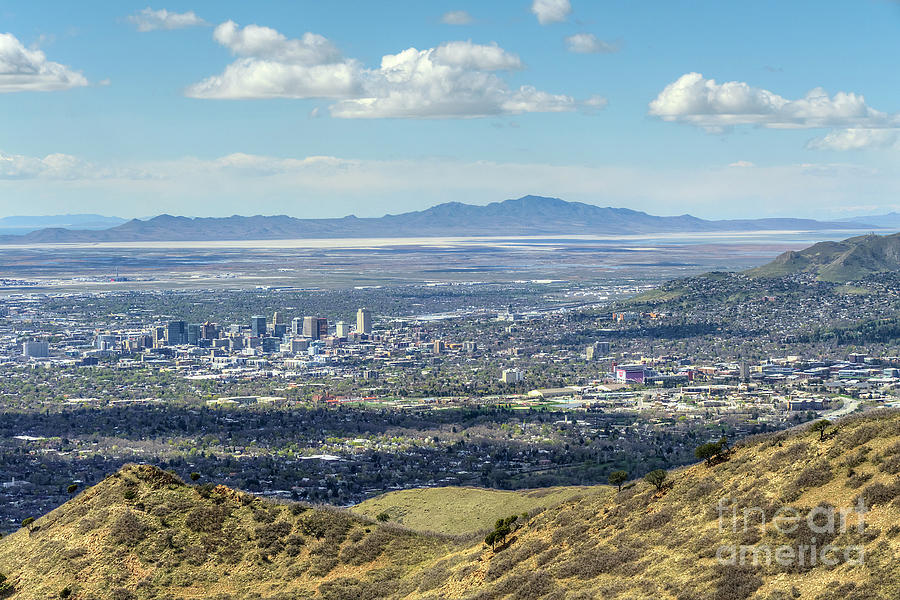 View of Salt Lake Photograph by Spencer Baugh