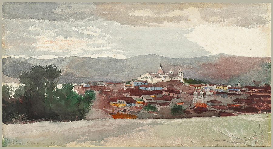 View of Santiago de Cuba Drawing by Winslow Homer