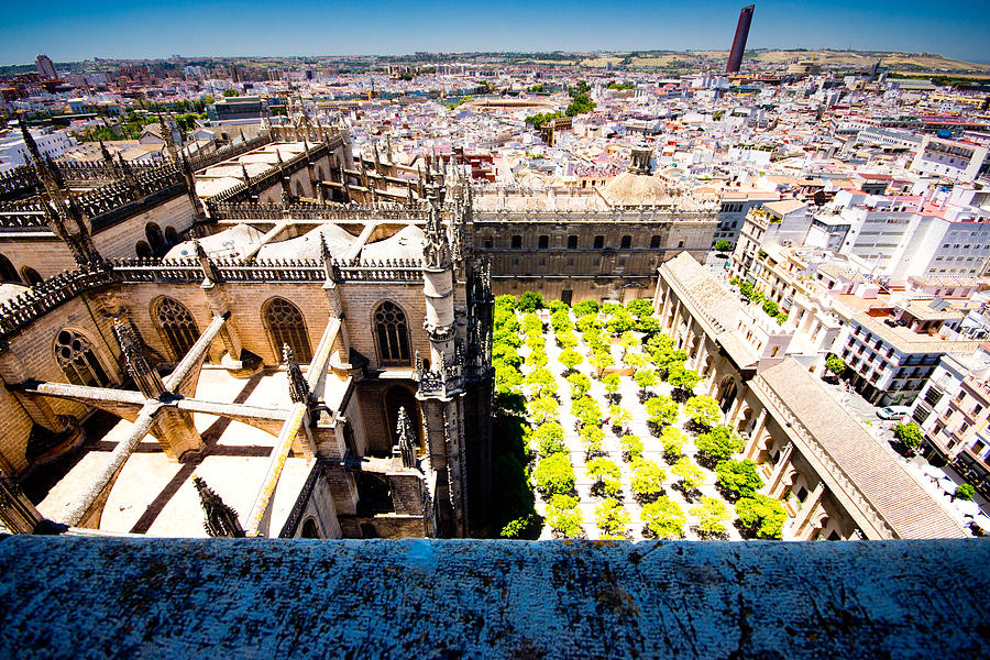 View of Seville from the Cathedral Photograph by Alphotographic