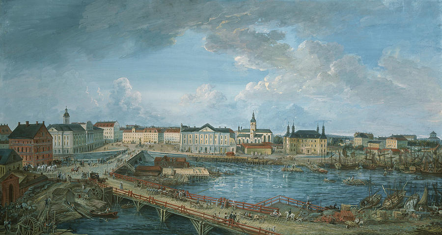 View of Stockholm, by 1818 Painting by Elias Martin
