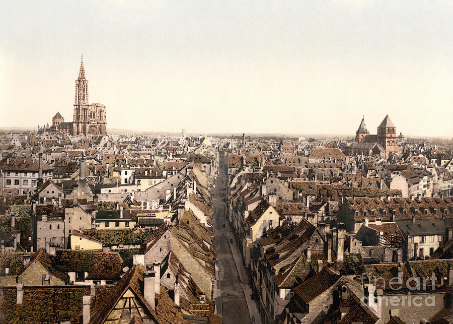 View of Strasbourg, France Photograph by Granger