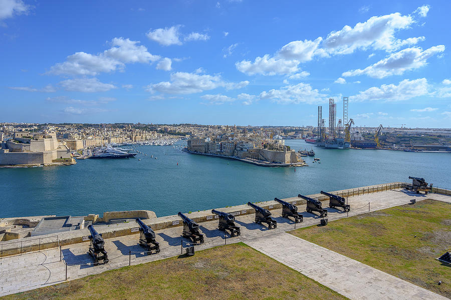 View of the 3 Cities from Valletta Photograph by Roy Pedersen