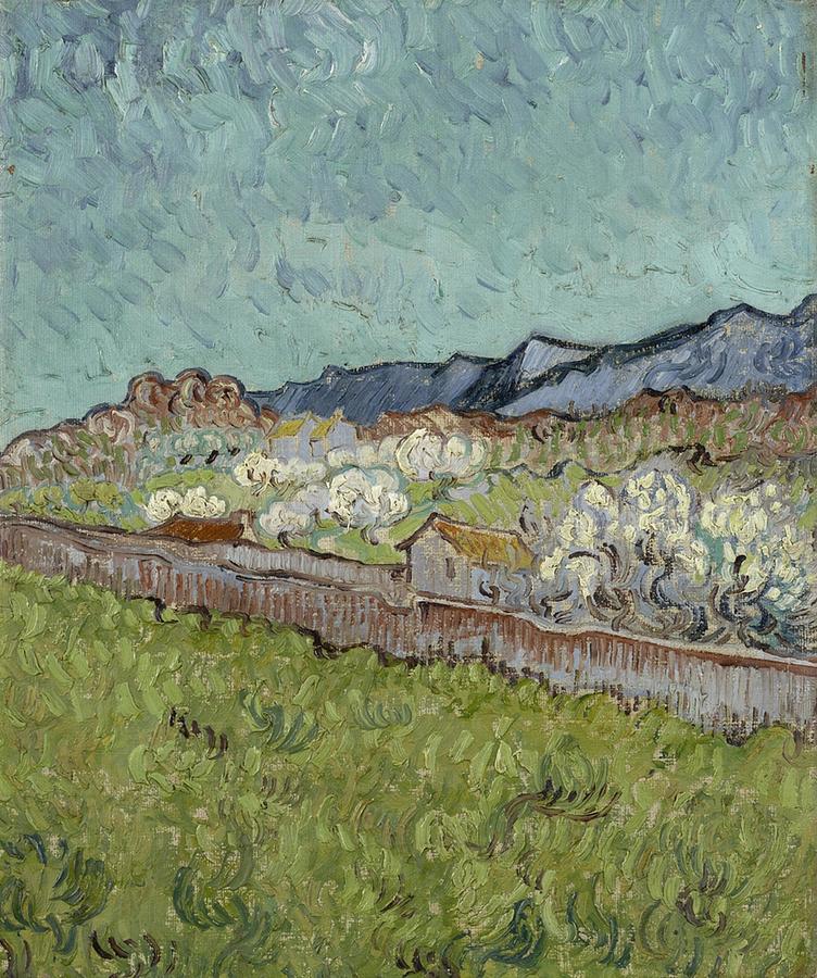 Vintage Painting - View of the Alpilles by Les Classics
