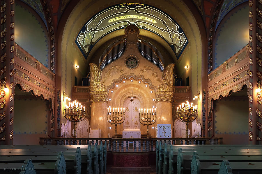 View of the bimah Inside the synagogue in Subotica Photograph by Dejan Travica View of the bimah Inside the synagogue in Subotica Photograph by Dejan Travica