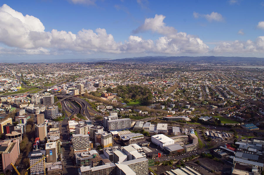 View of the city of Auckland Photograph by David L Moore