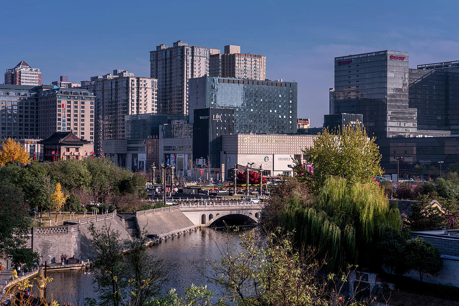 View of the downtown area of Xian Photograph by Camera Destinations ...