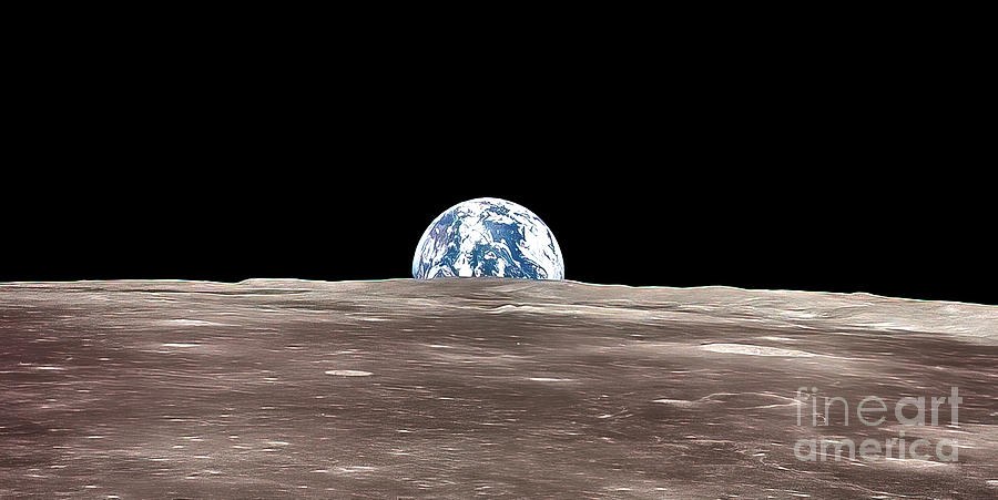 View of the Earth From the Moon Photograph by M G Whittingham