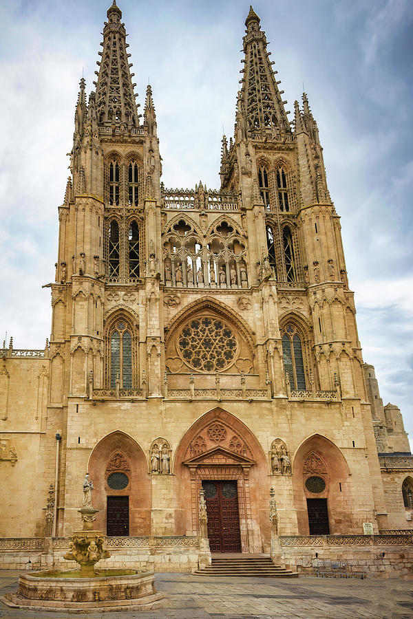 View of the facade of the Cathedral of Burgos Photograph by Jordi Carrio Jamila