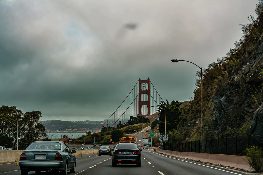 View of the Golden Gate Bridge Photograph by Deb Beausoleil
