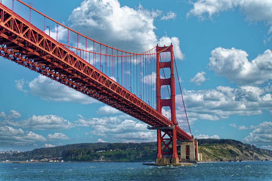 View of the Golden Gate Bridge in San Francisco on Sky Photograph by Darryl Brooks