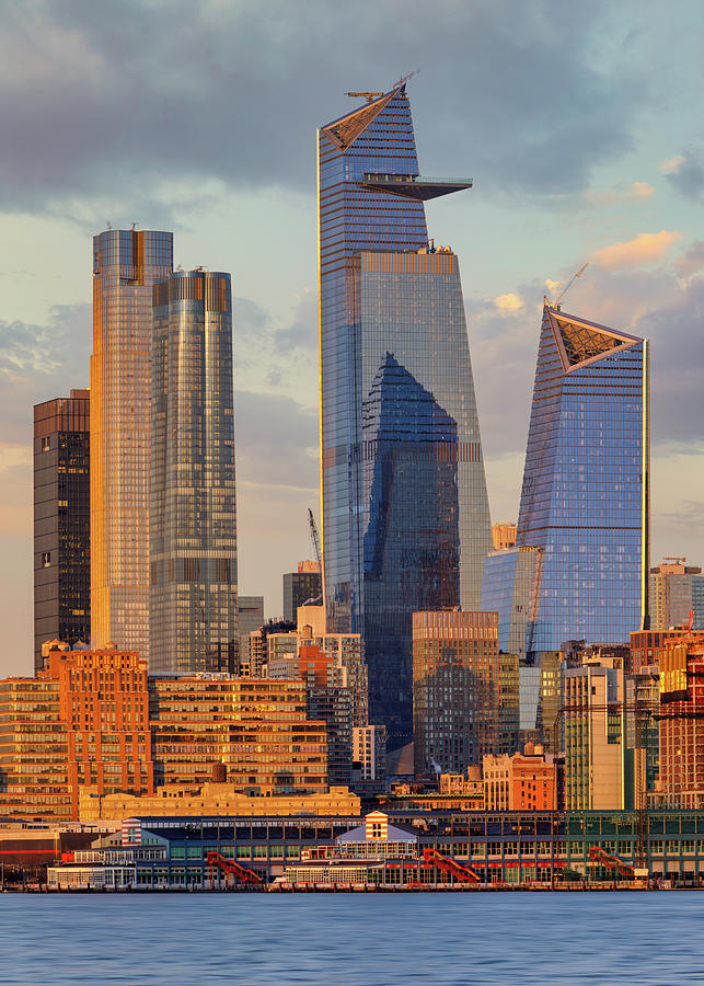 View of the Hudson Yards from New Jersey Photograph by Jerry Fornarotto
