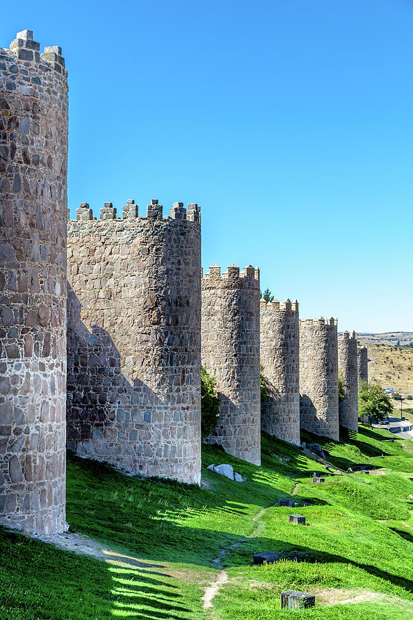 View of the Medieval walls of Avila Photograph by W Chris Fooshee