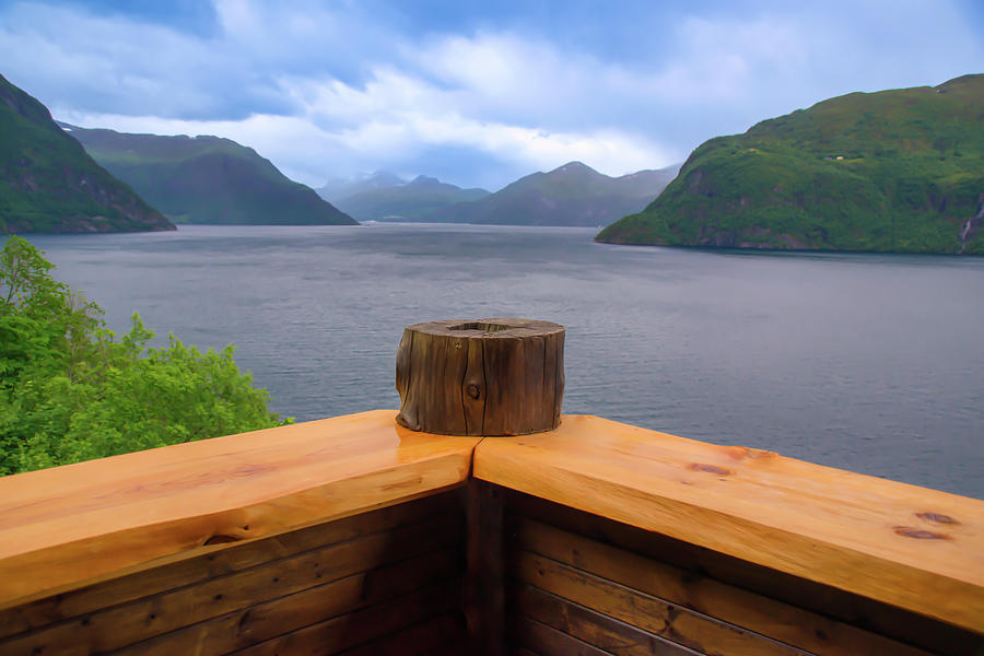 View of the Norwegian Fjord Photograph by Matthew DeGrushe
