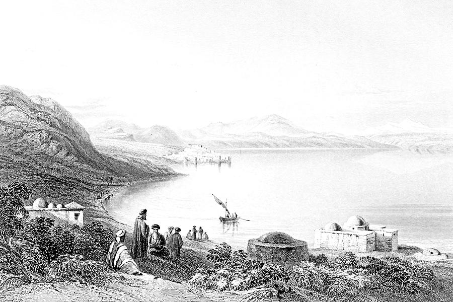 View of Tiberias Lake in 1847 Photograph by Munir Alawi