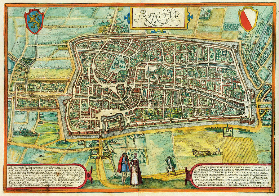 View Of Utrecht, Netherlands, 1572 Drawing by Georg Braun and Franz Hogenberg