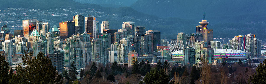 View of Vancouver city centre with its tall skyscrapers Photograph by Pierre Leclerc Photography