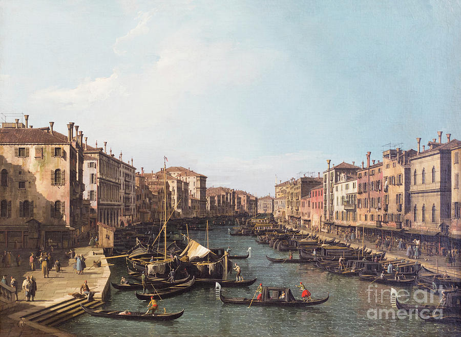 View of Venice from the Canal Grande, Canaletto Photograph by Roberto ...