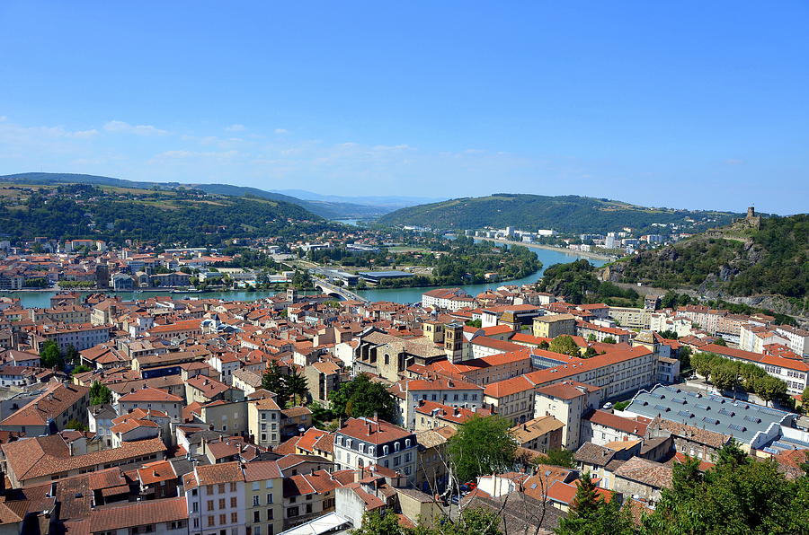 View of Vienne from Mount Pipet Photograph by Carla Parris