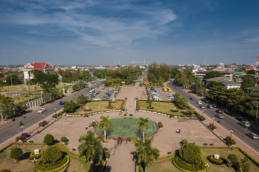 View Of Vientiane, Laos Photograph by Matt Davies noseyfly@yahoo.com