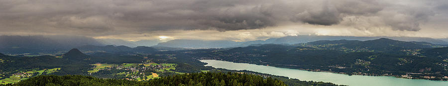 view of WoertherSee lake in Austria Photograph by Vivida Photo PC