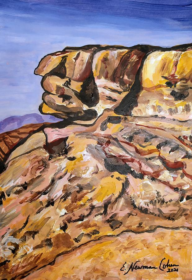 View of the Ramon Crater Painting by Esther Newman-Cohen