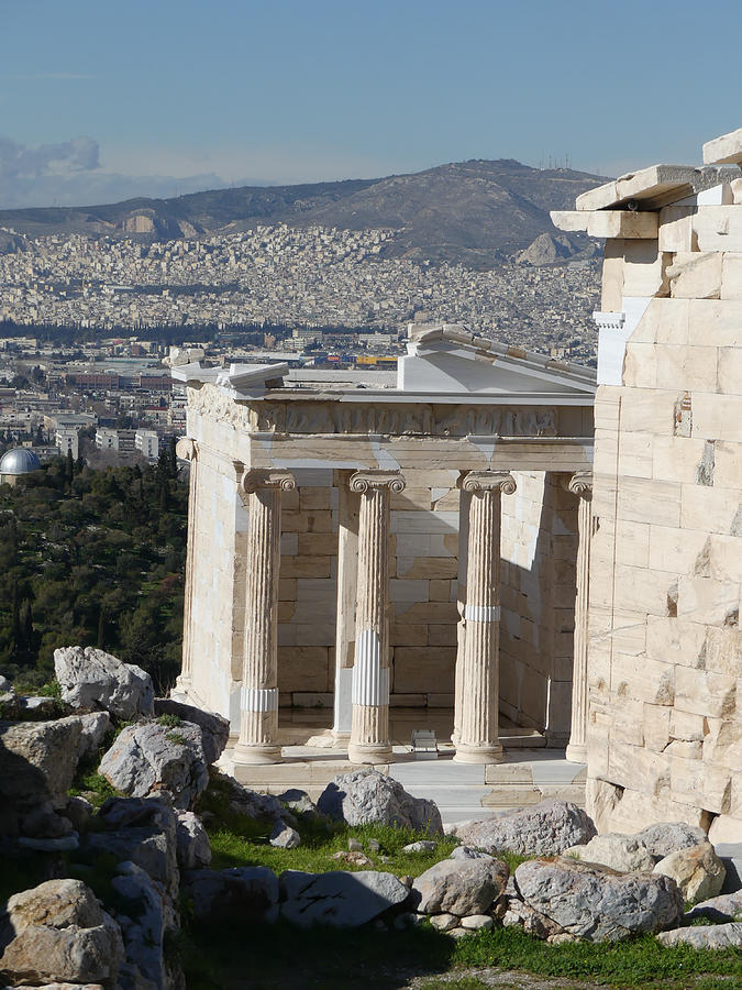 View on Athens from the Acropolis Photograph by Constance DRESCHER